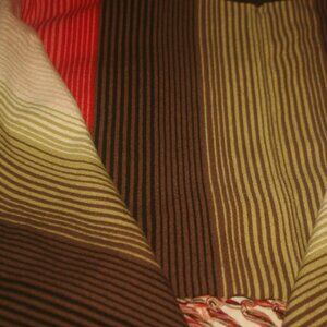 Western Style Fringed Shawl for Ladies Size L